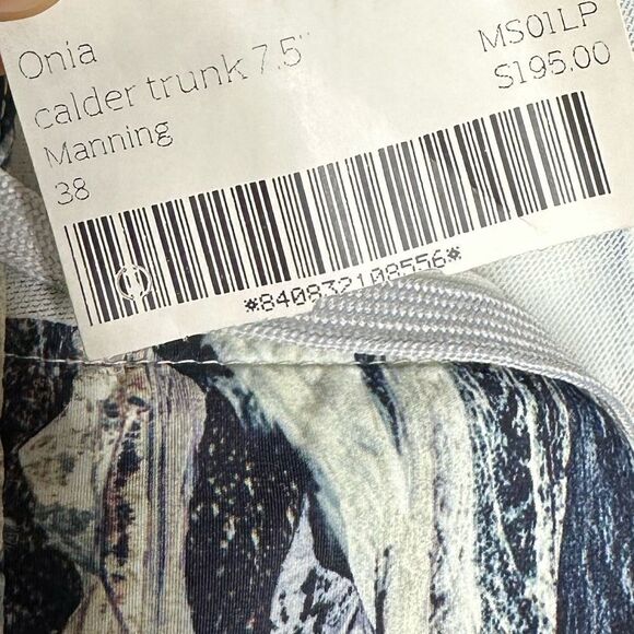 NWT Mens Onia X Liberty Arts Calder Manning Trunk 7.5” mountain size 38 - Picture 6 of 9